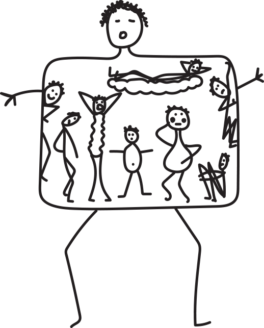 emotional eating cartoon